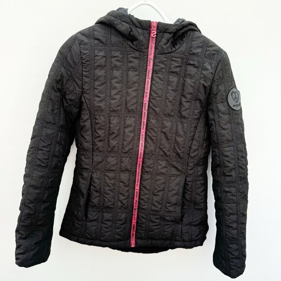 DESIGUAL Hooded Pakaian Jadi Wanita Jacket Size 38 US Women's Size 2 Black - Picture 1 of 16